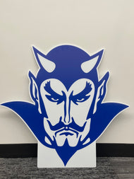 Haldane Blue Devil Big Head, Custom - 33 in H x 30 in W