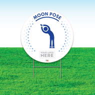 Moon Pose Mindfulness Yard Sign