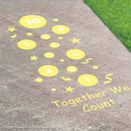 Together We™ Count Inclusive Play Reusable Playground Stencil