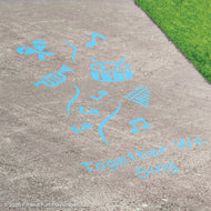 Together We™ Sing Inclusive Play Reusable Playground Stencil