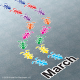 March Ants SUPER STICKERS®