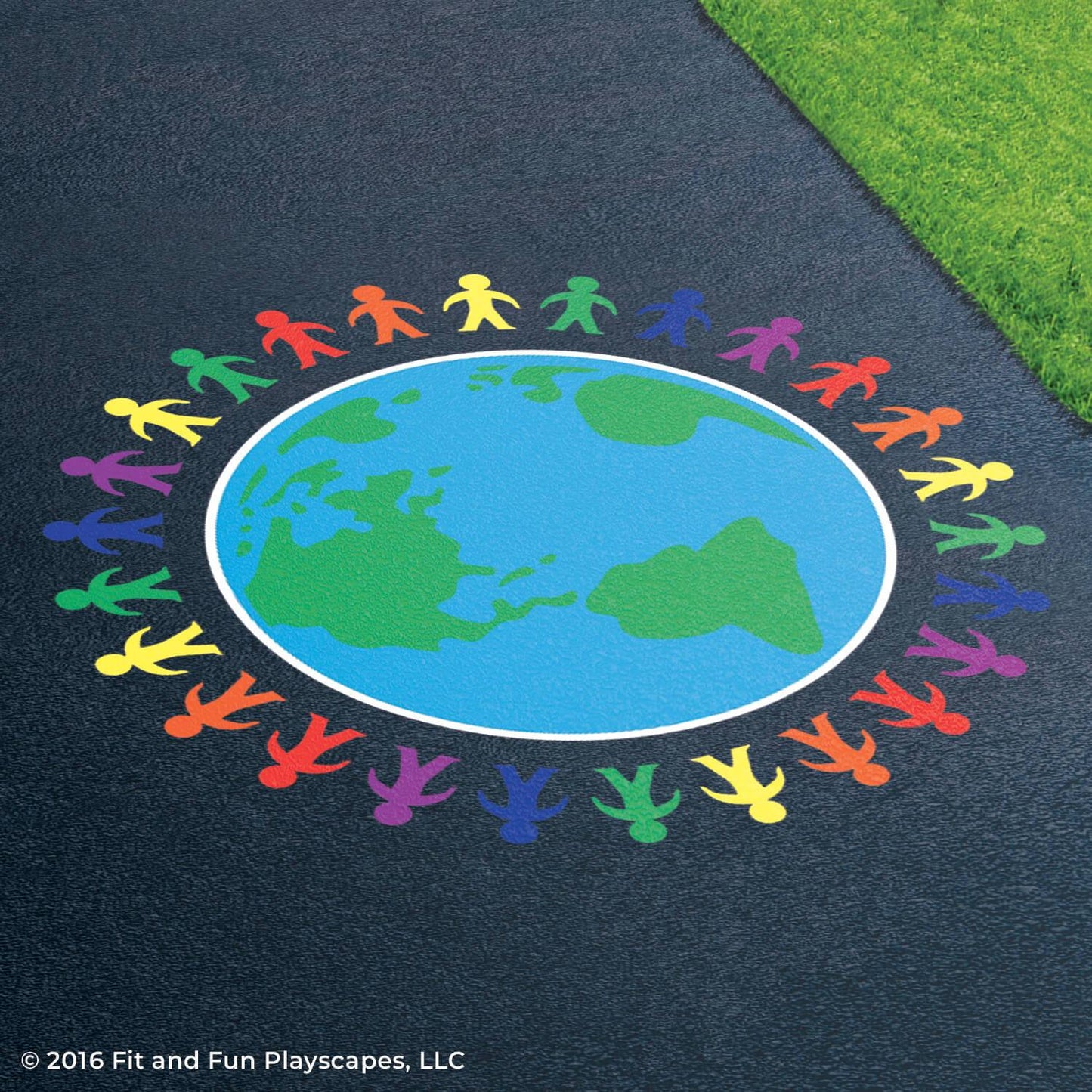 Community Togetherness Reusable Playground Stencil