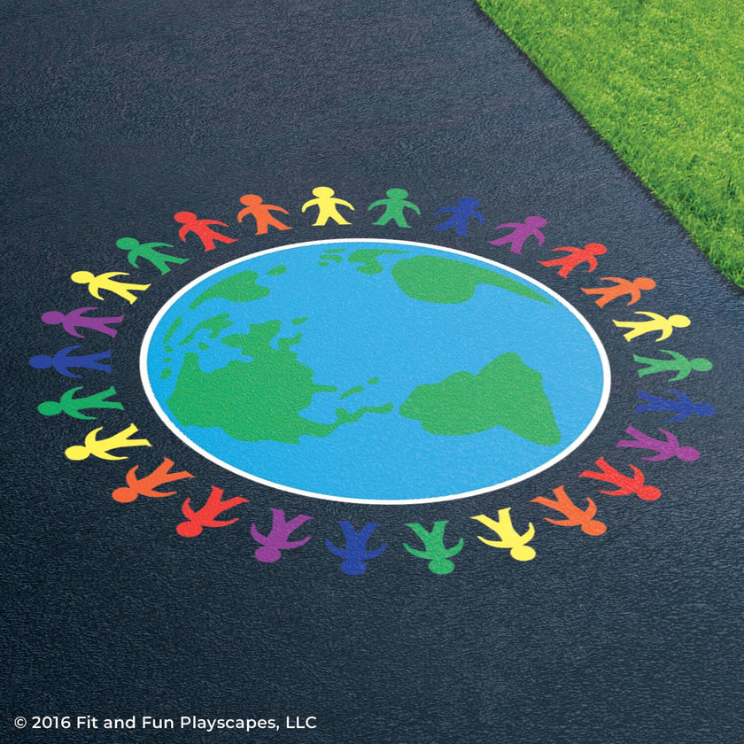 Community Togetherness Reusable Playground Stencil