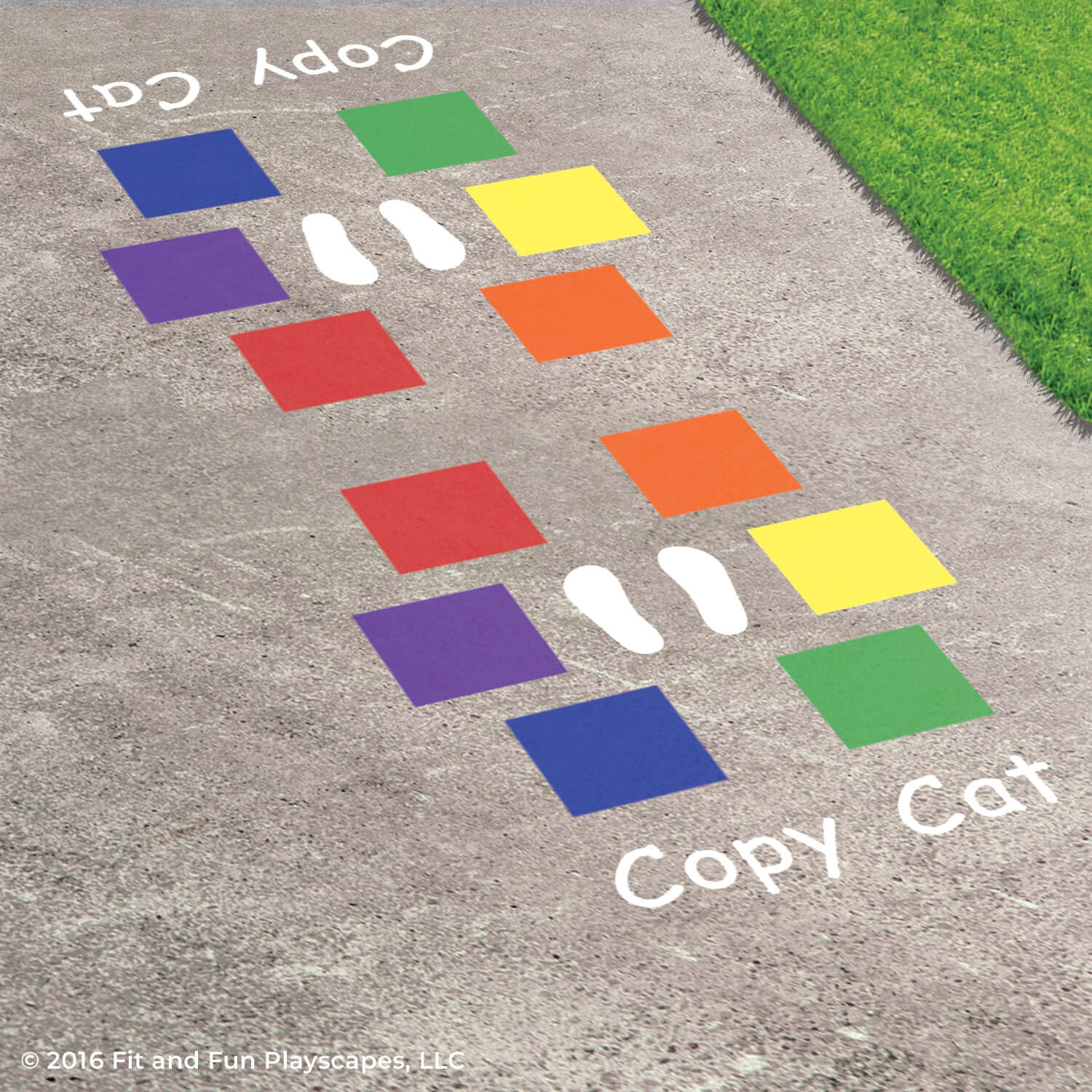 Copy Cat Reusable Playground Stencil