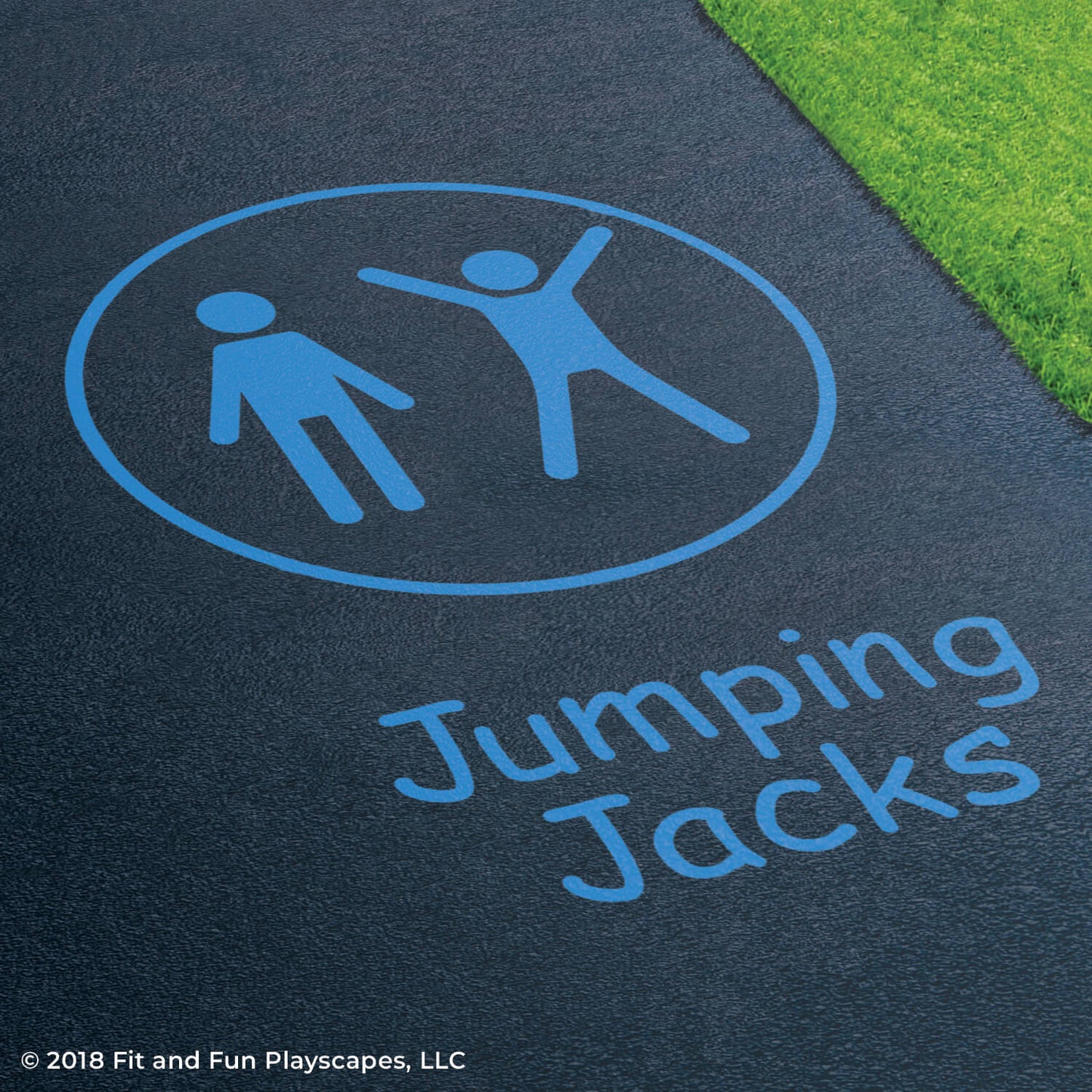 Fitness Activity Circuit Reusable Playground Stencil Package