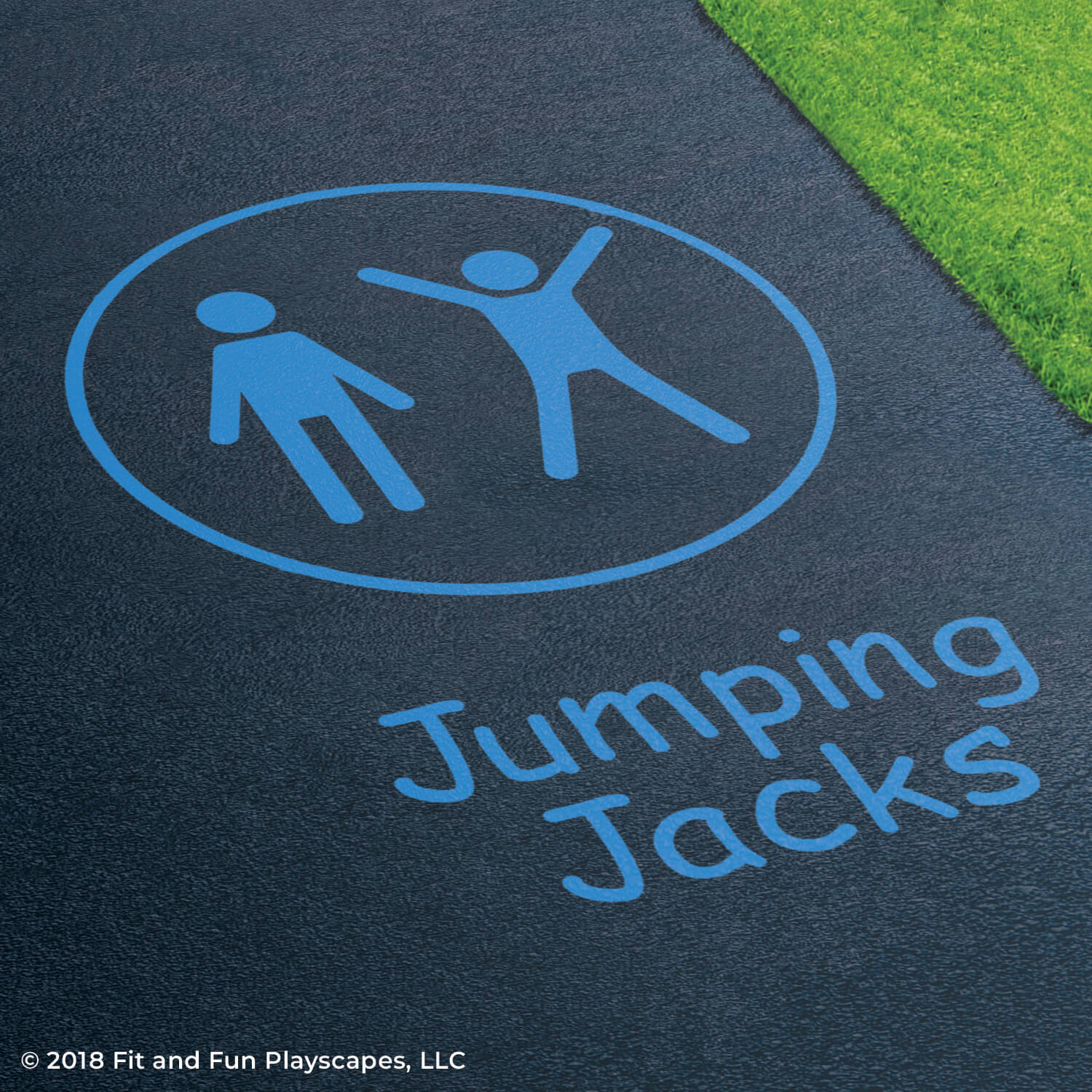 Fitness Activity Circuit Reusable Playground Stencil Package