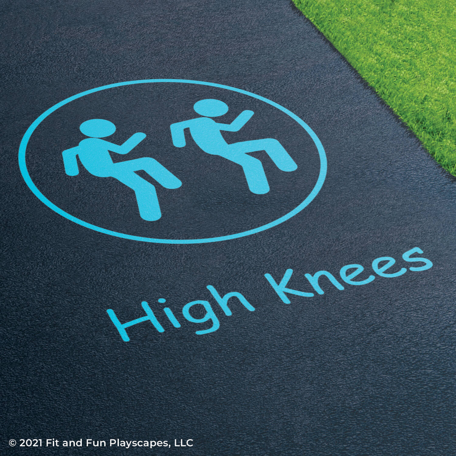 Fitness Activity Circuit Reusable Playground Stencil Package