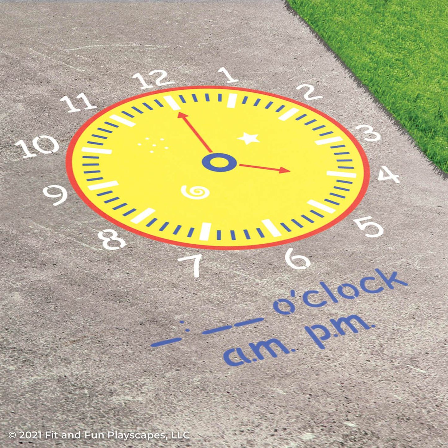 Fun O'Clock Reusable Stencil