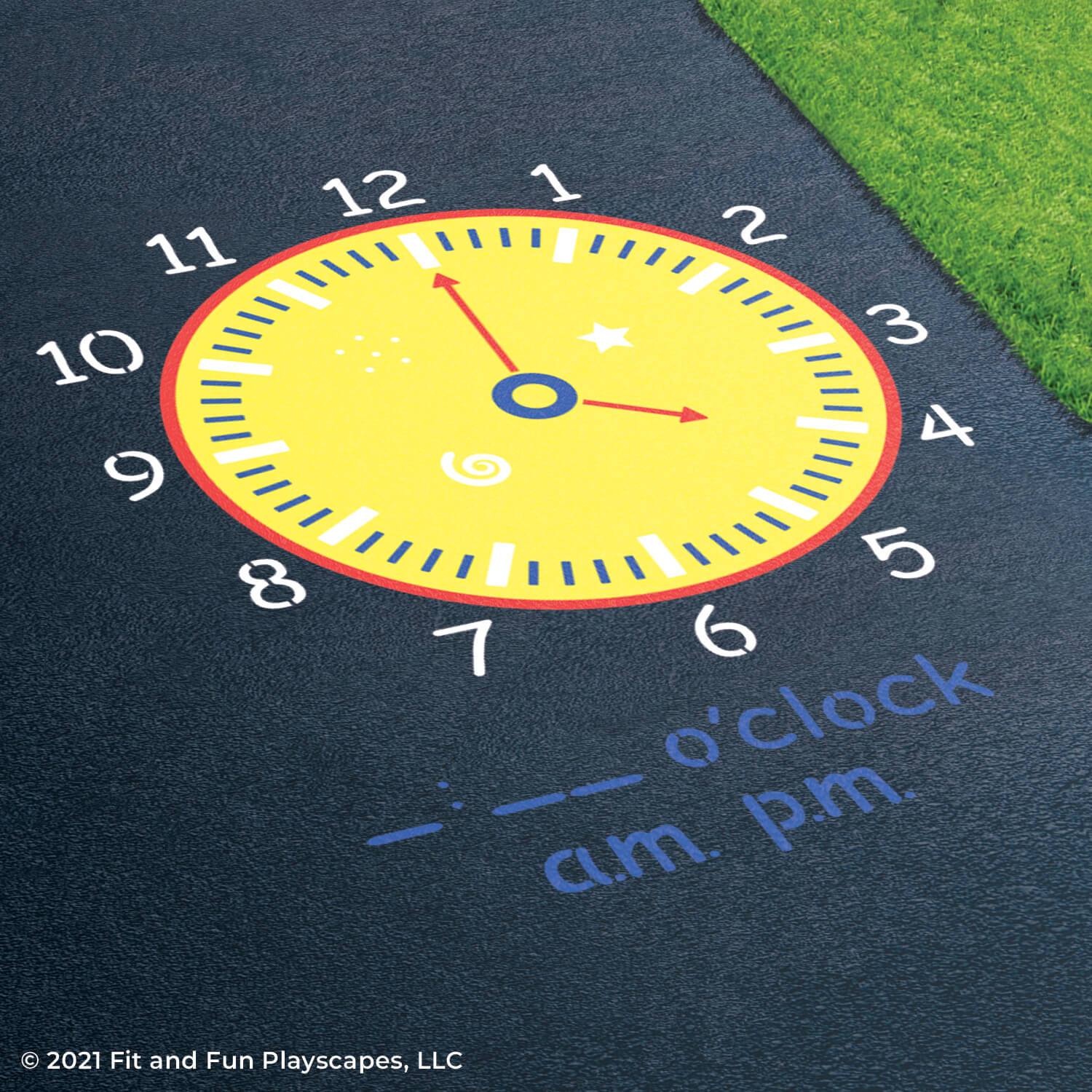 Fun O'Clock Reusable Stencil