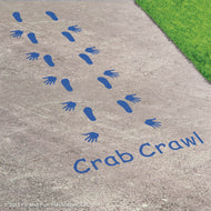 Crab Crawl Reusable Playground Stencil