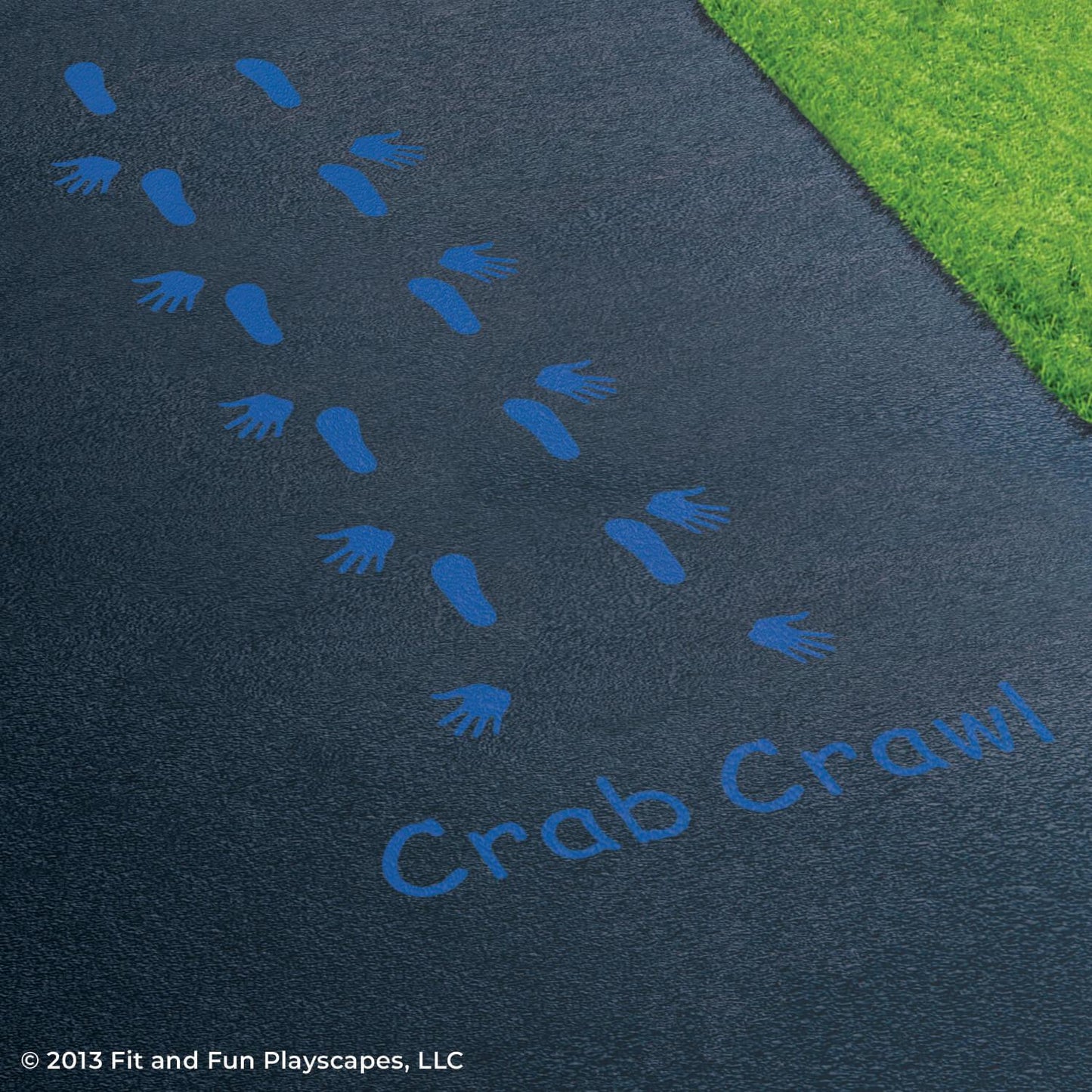 Crab Crawl Reusable Playground Stencil
