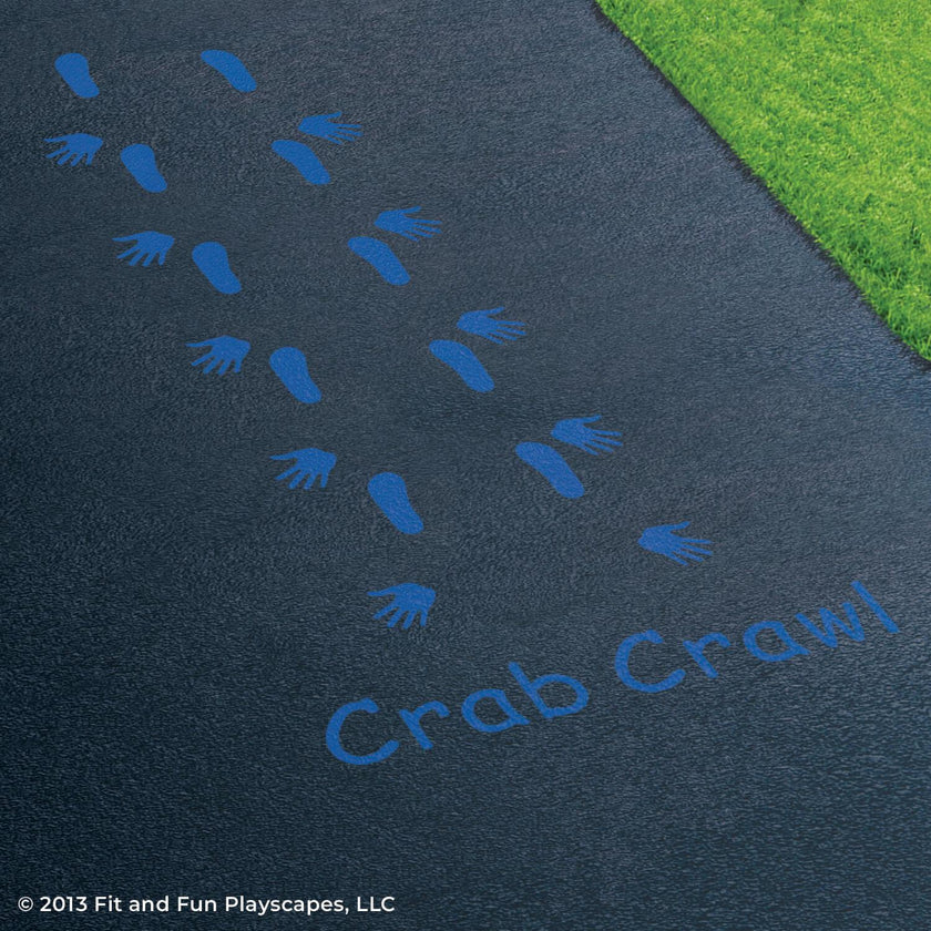 Crab Crawl Reusable Playground Stencil