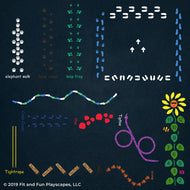 Nature Motor Sensory Path Reusable Playground Stencil Package