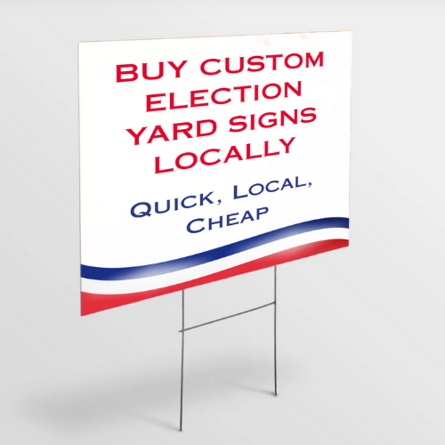 Custom Yard Signs with Stakes