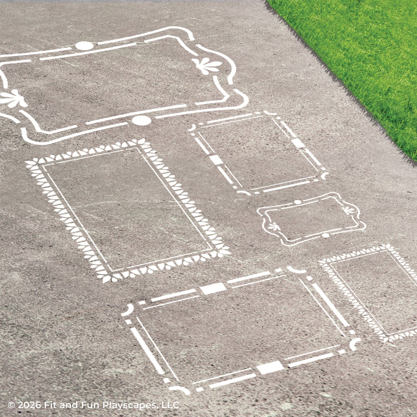 Picture Frames Playground Stencil