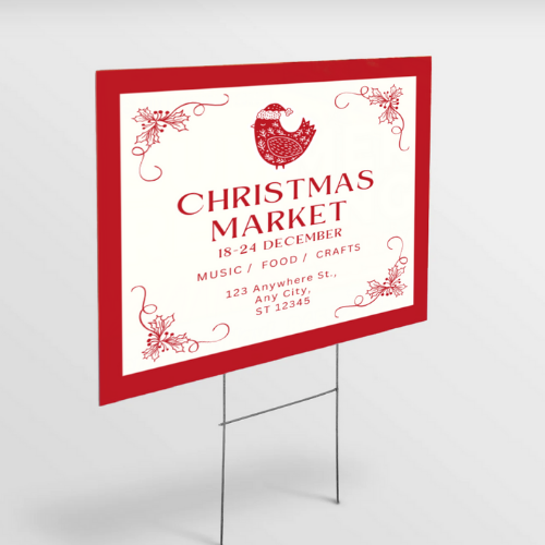 Custom Yard Signs with Stakes