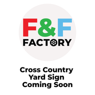 Cross Country Team Yard Signs, Rectangular or Contour Cut, Customizable