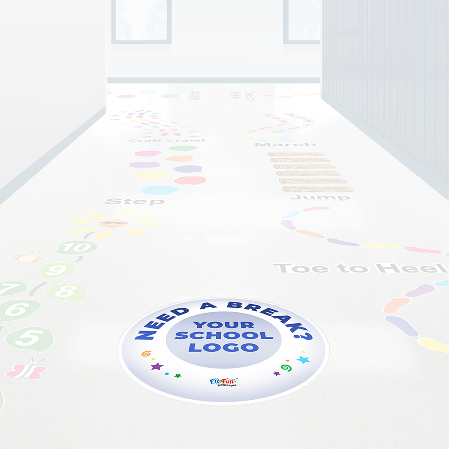 Custom Logo Sensory Path SUPER STICKERS®