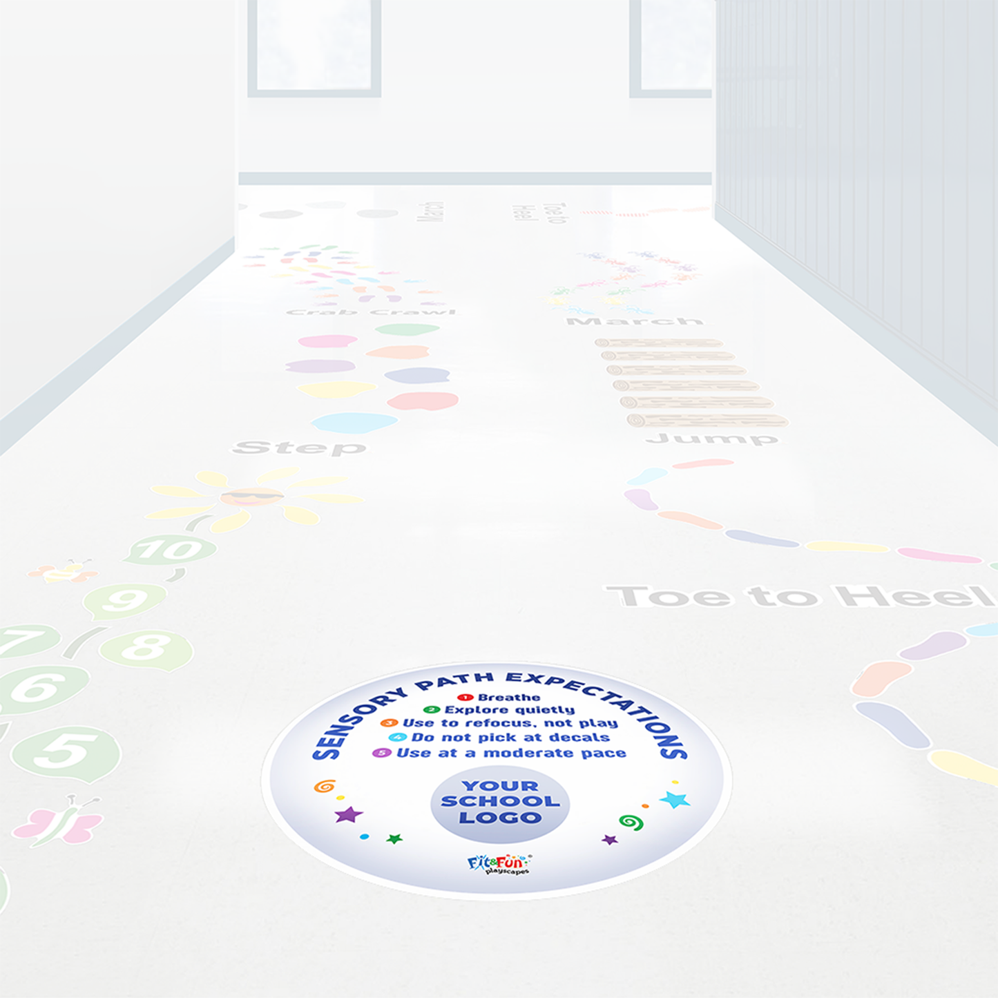 Custom Logo Sensory Path SUPER STICKERS®