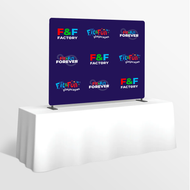 Formulate Essential Tabletop Straight Fabric Backwall