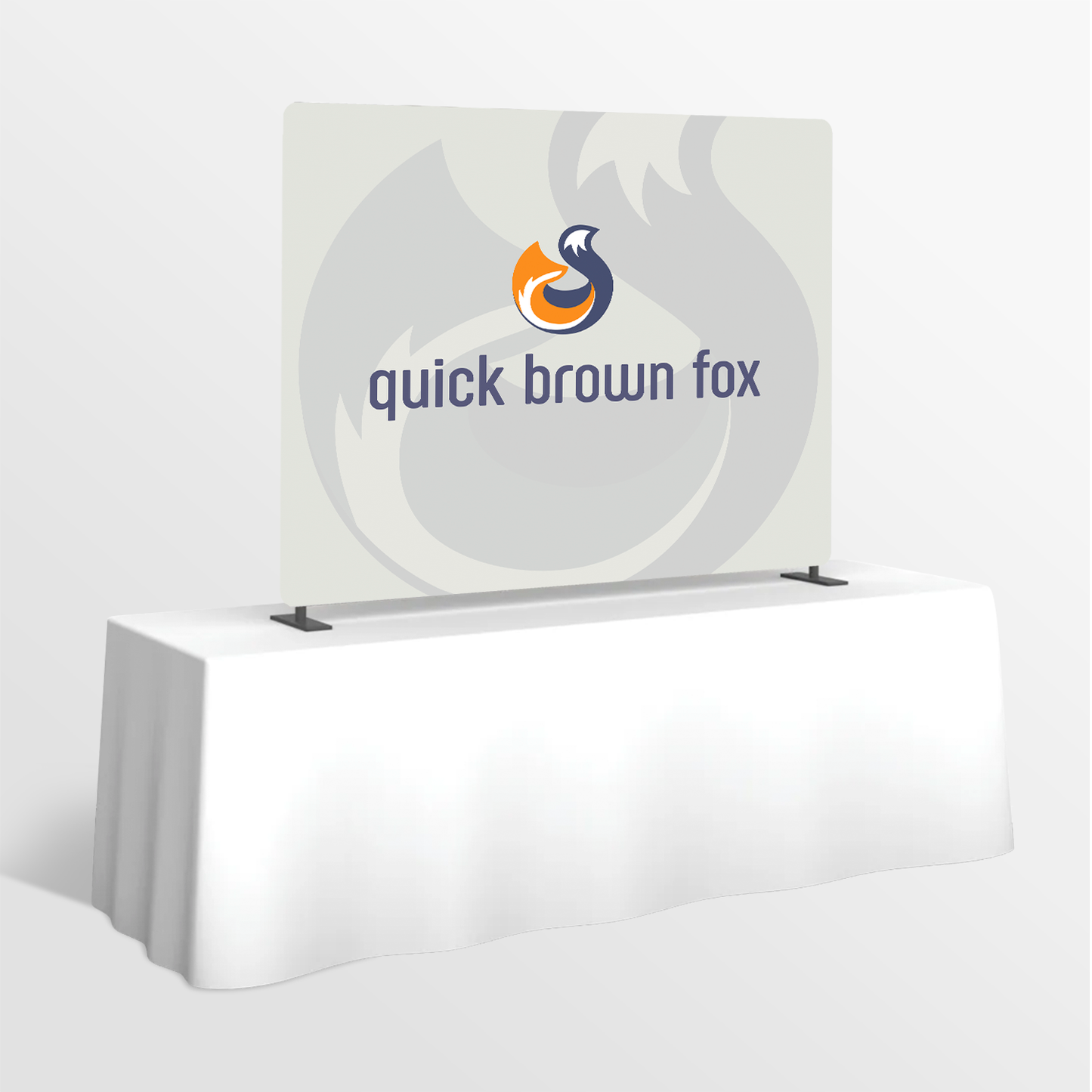 Formulate Essential Tabletop Straight Fabric Backwall