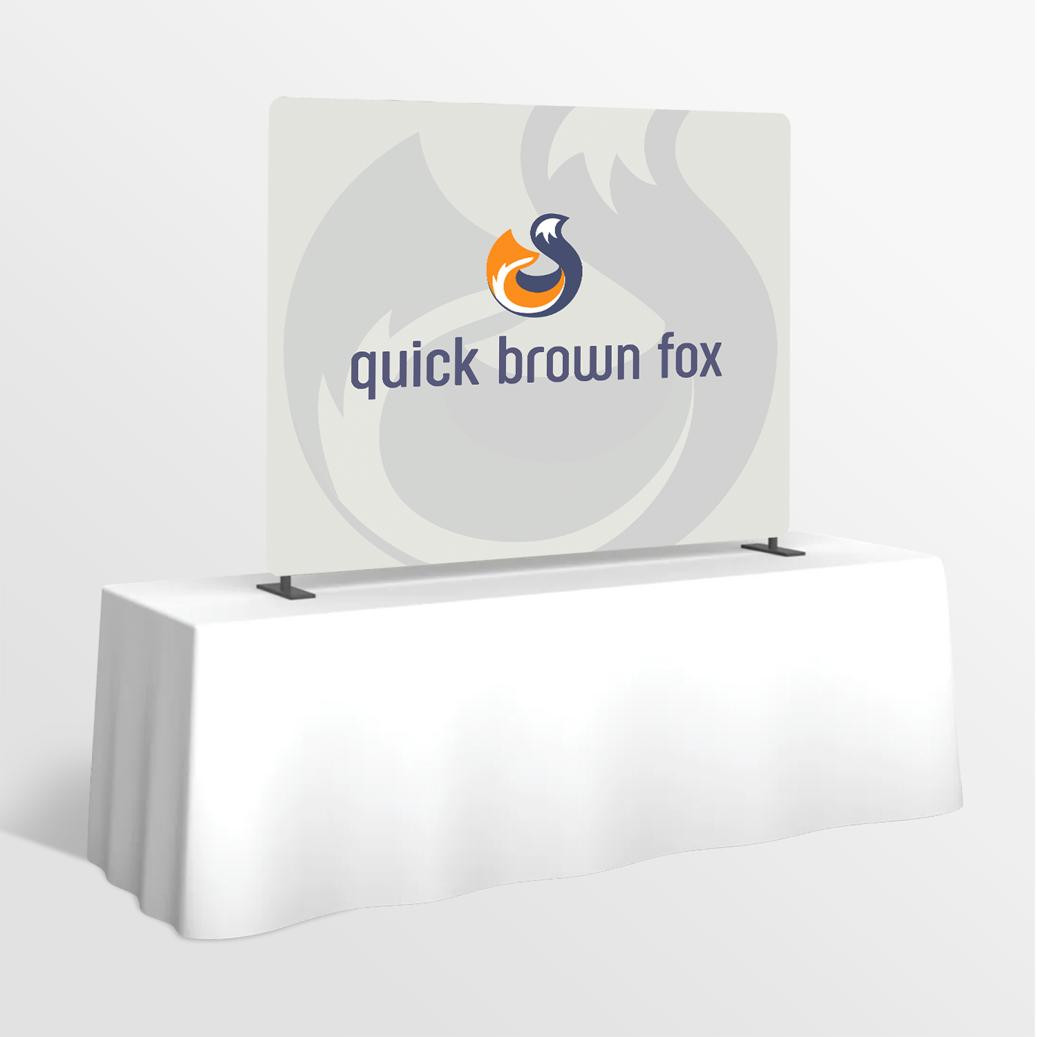 Formulate Essential Tabletop Straight Fabric Backwall