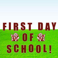 First Day of School! Lawn Letter Package- 30 inches High