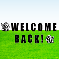Welcome Back! Lawn Letter Package- 30 inches High