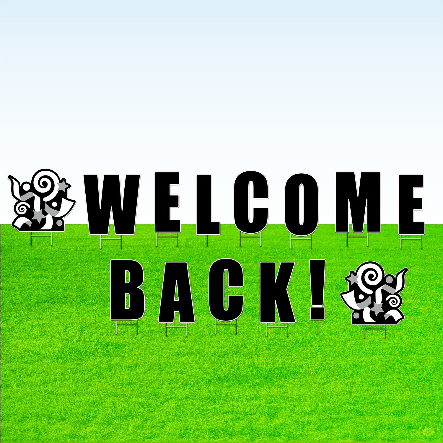 Welcome Back! Lawn Letter Package- 30 inches High