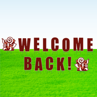 Welcome Back! Lawn Letter Package- 30 inches High