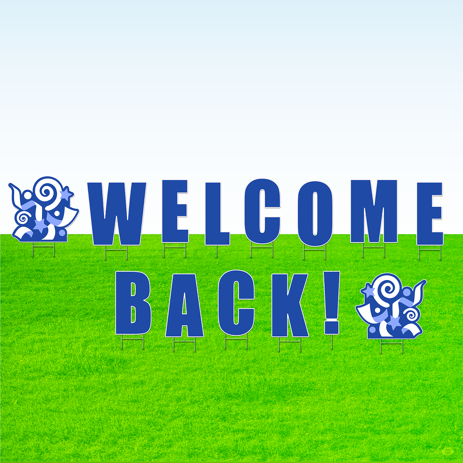 Welcome Back! Lawn Letter Package- 30 inches High