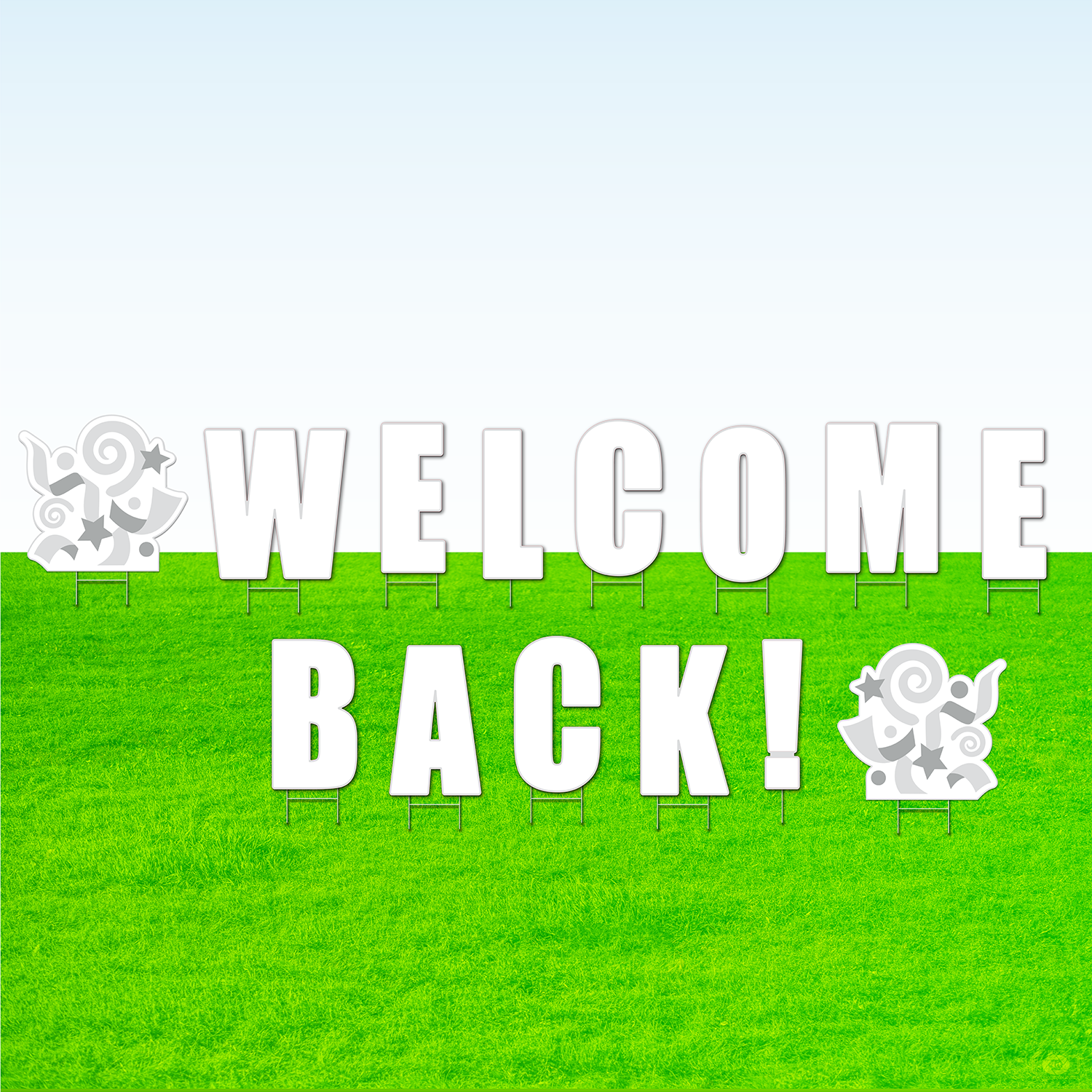 Welcome Back! Lawn Letter Package- 30 inches High