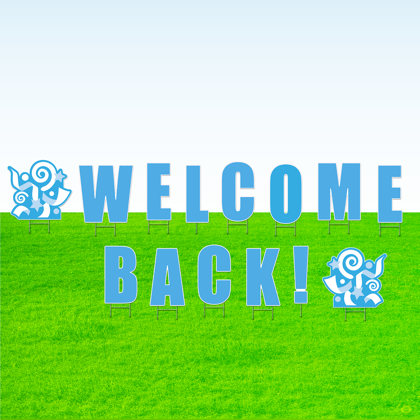 Welcome Back! Lawn Letter Package- 30 inches High