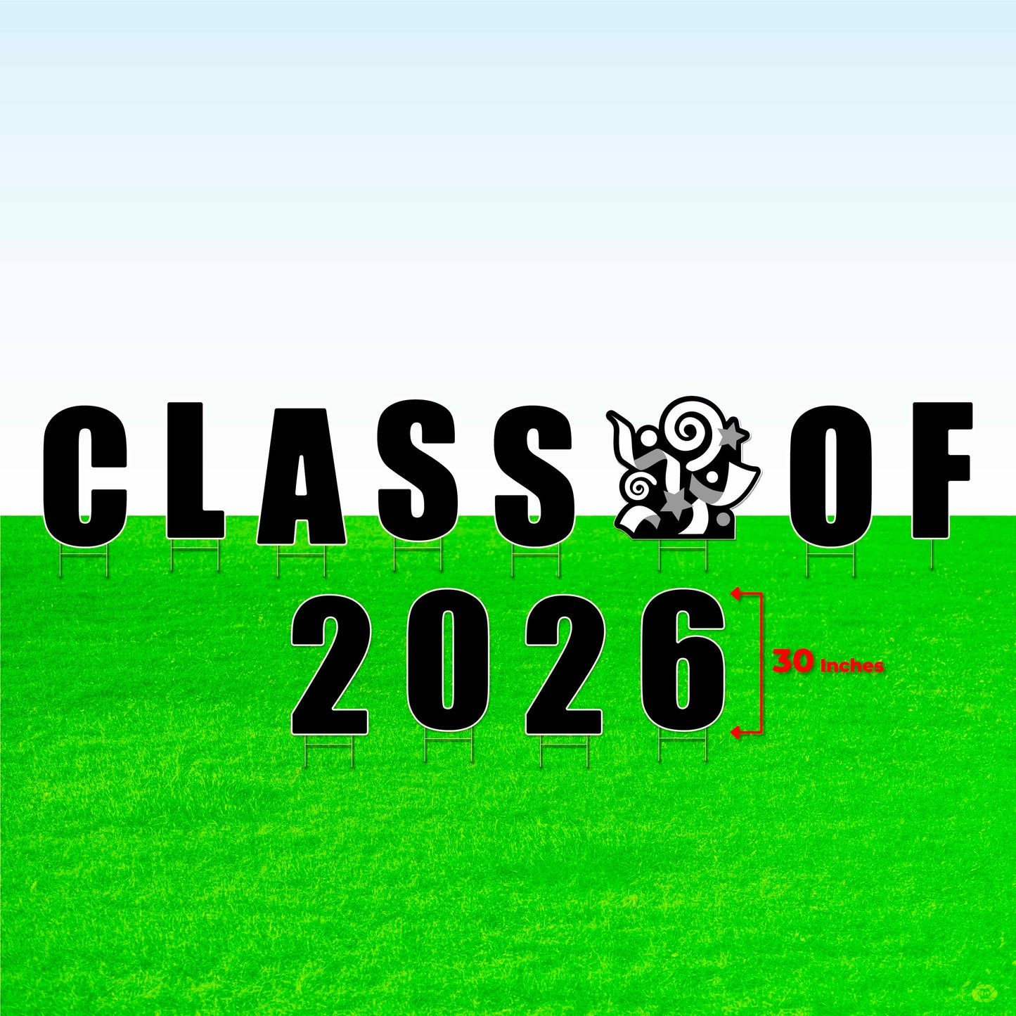 Class of 2026! Lawn Letter Package- 14 inch, 22 inch, or 30 inch High