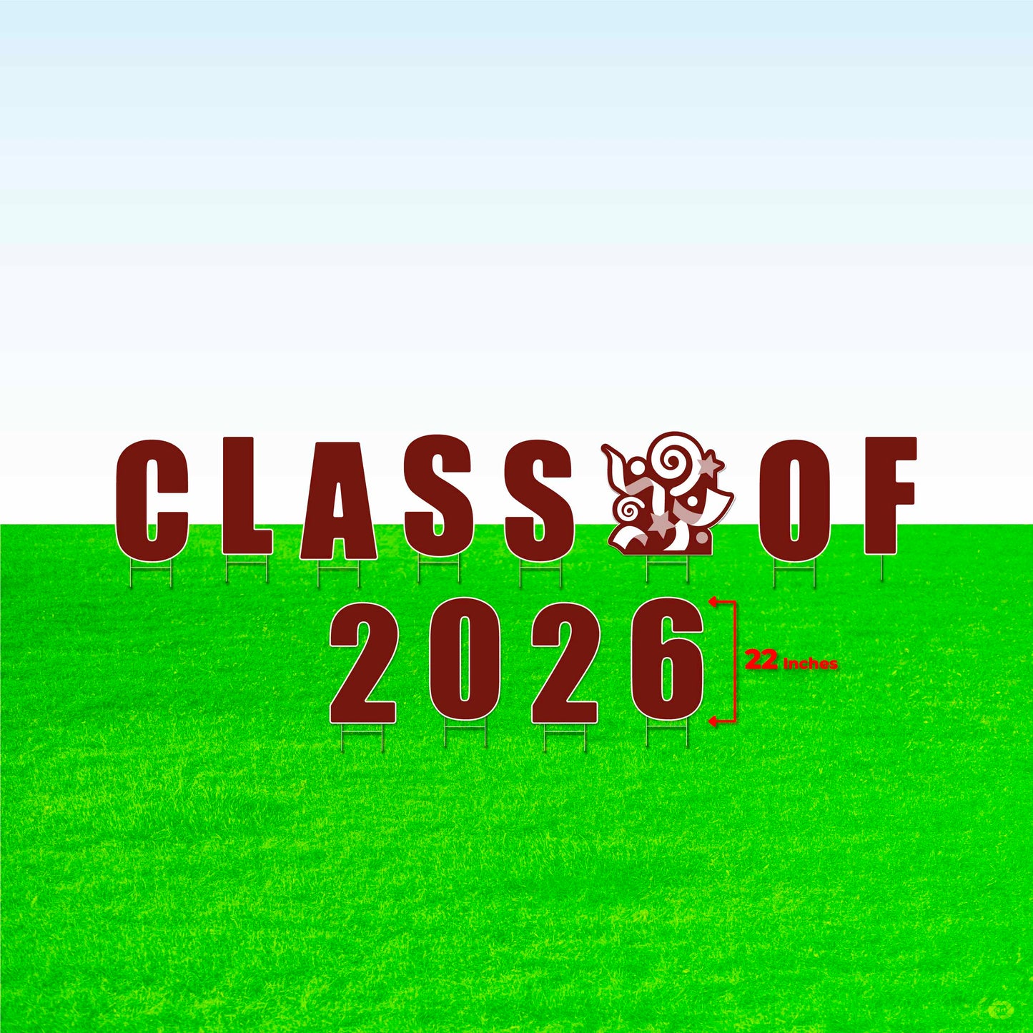 Class of 2026! Lawn Letter Package- 14 inch, 22 inch, or 30 inch High