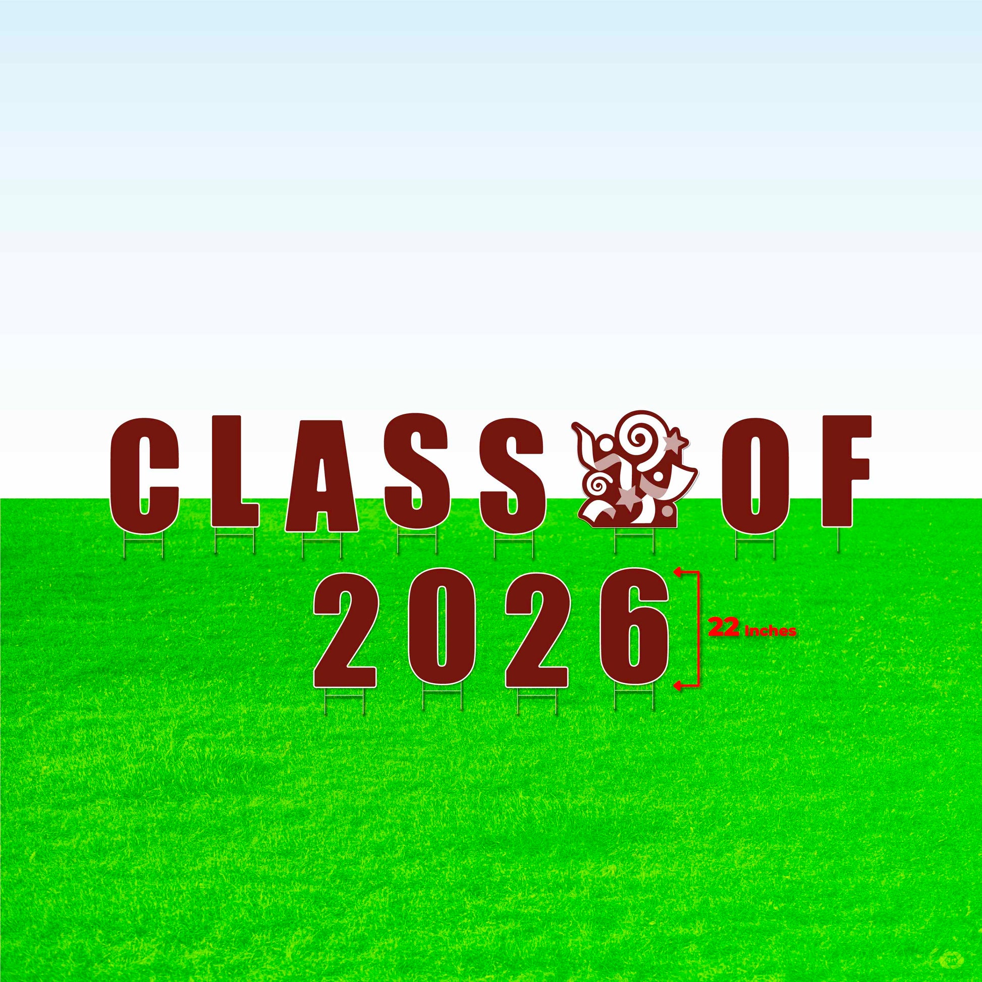 Class of 2026! Lawn Letter Package- 14 inch, 22 inch, or 30 inch High