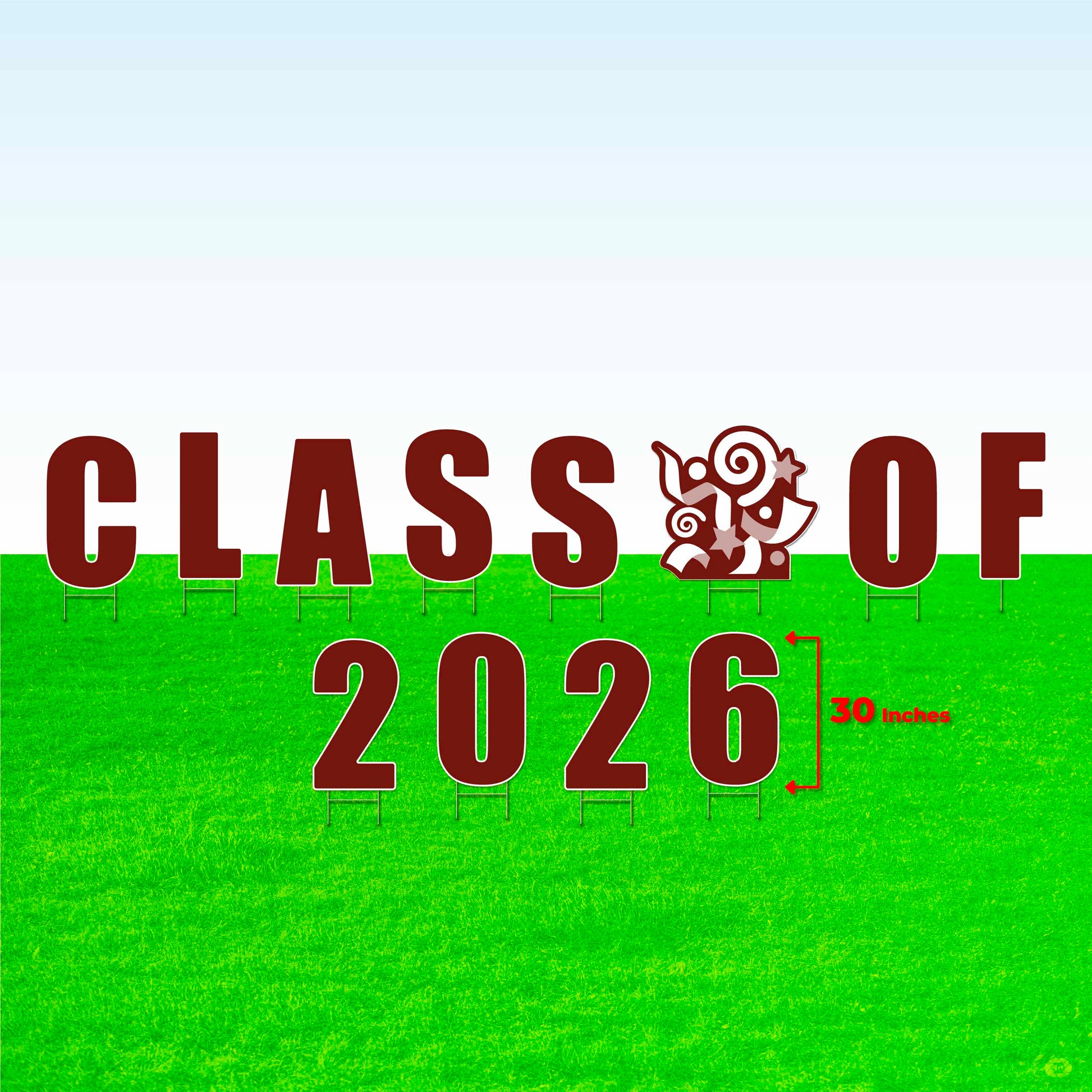 Class of 2026! Lawn Letter Package- 14 inch, 22 inch, or 30 inch High