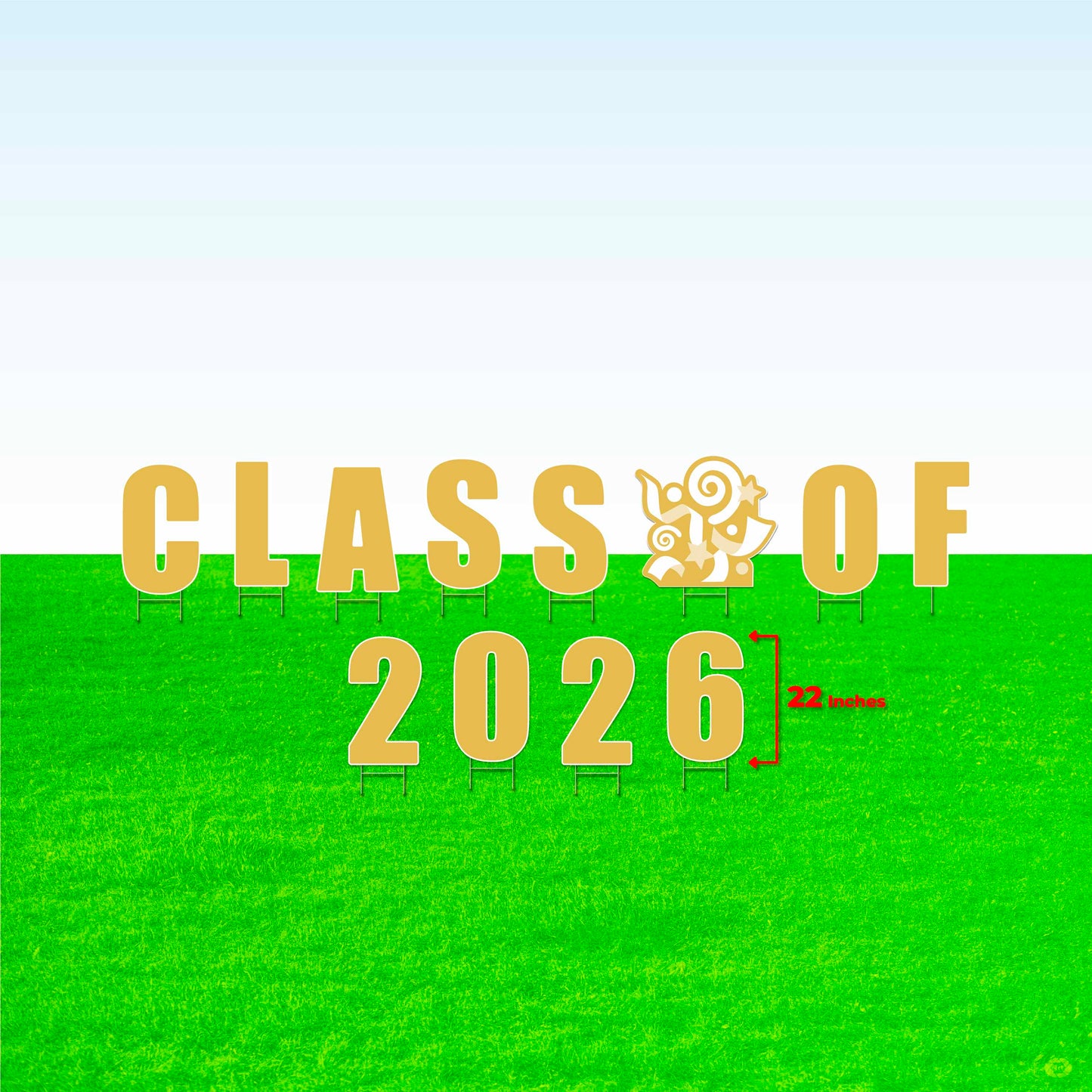 Class of 2026! Lawn Letter Package- 14 inch, 22 inch, or 30 inch High