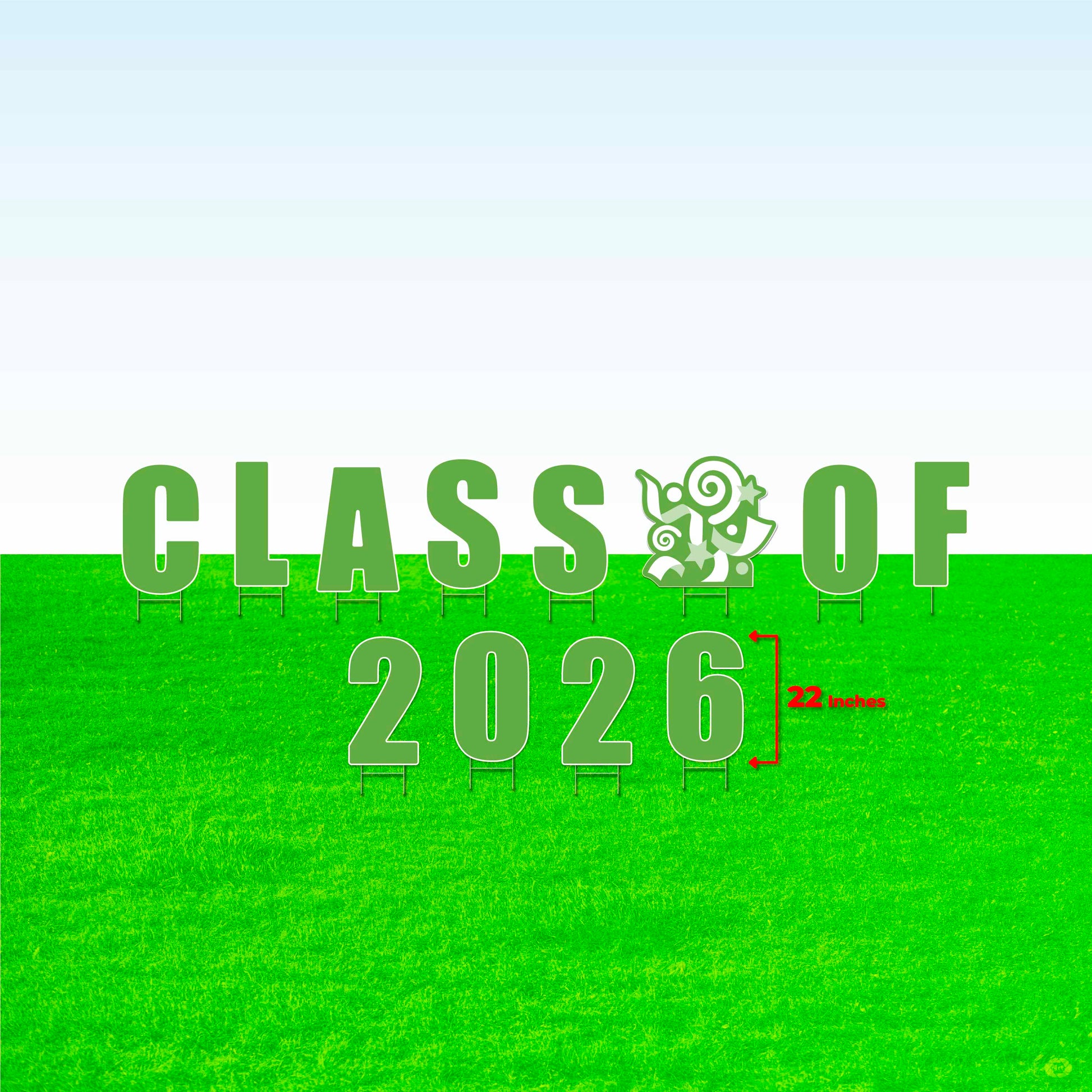 Class of 2026! Lawn Letter Package- 14 inch, 22 inch, or 30 inch High