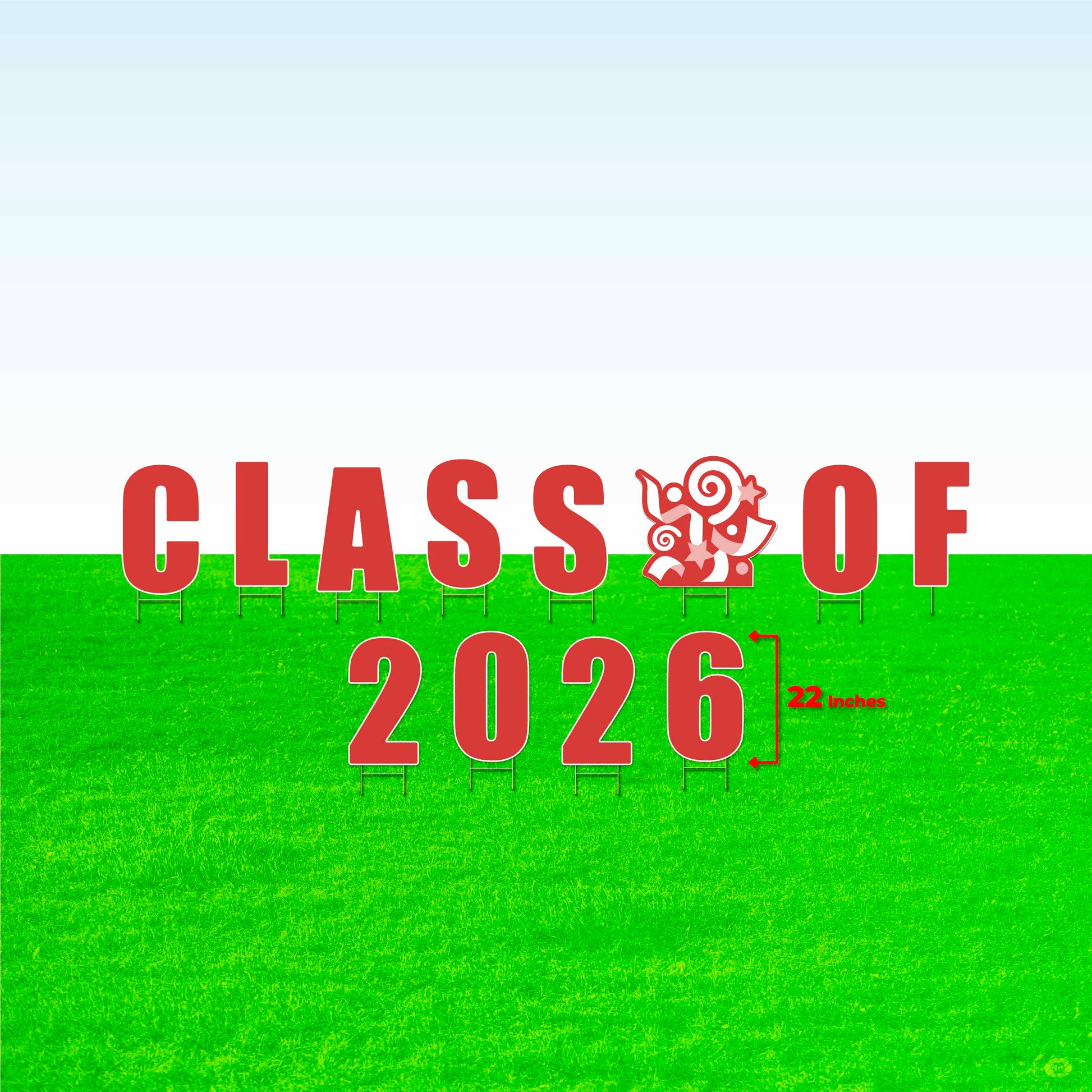 Class of 2026! Lawn Letter Package- 14 inch, 22 inch, or 30 inch High