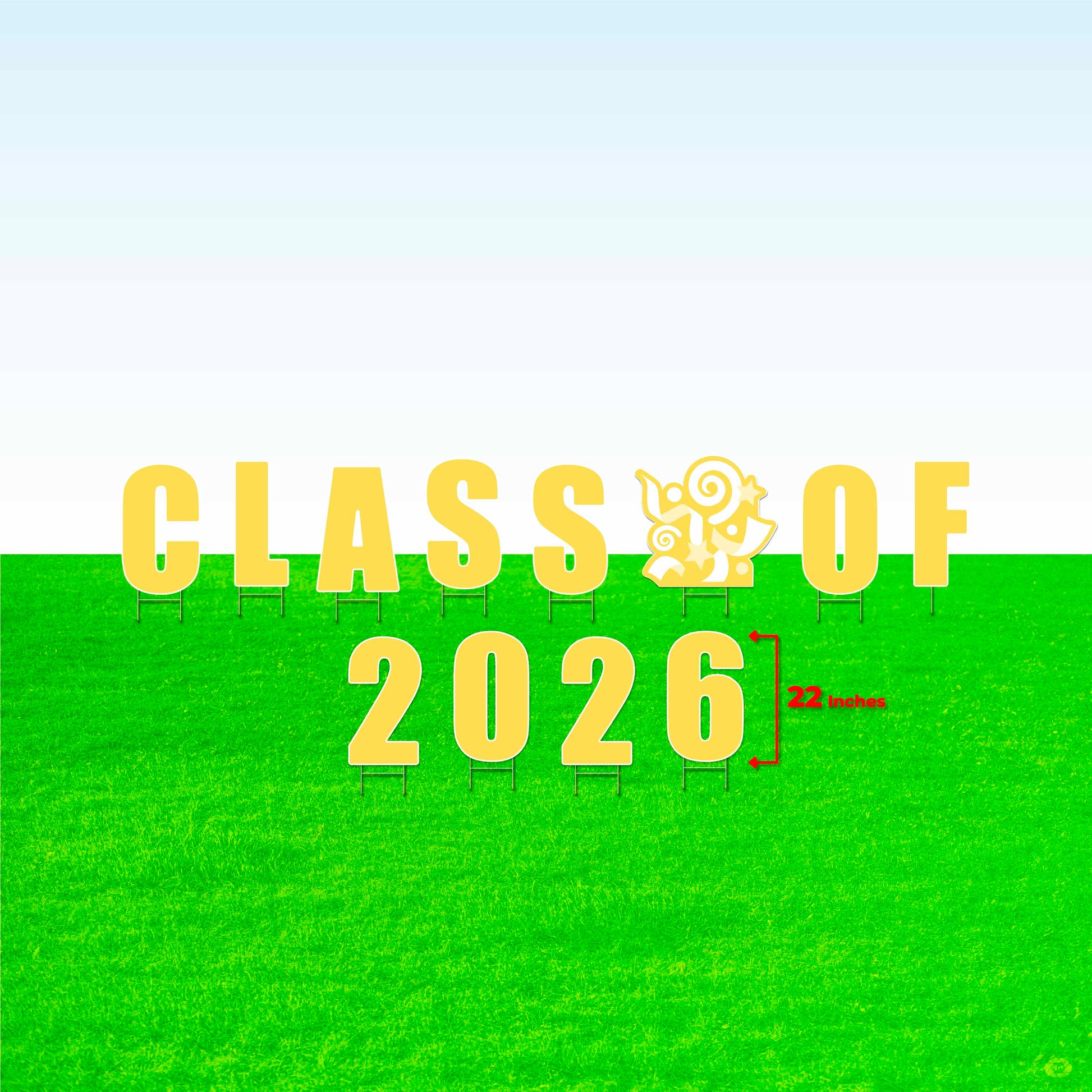Class of 2026! Lawn Letter Package- 14 inch, 22 inch, or 30 inch High