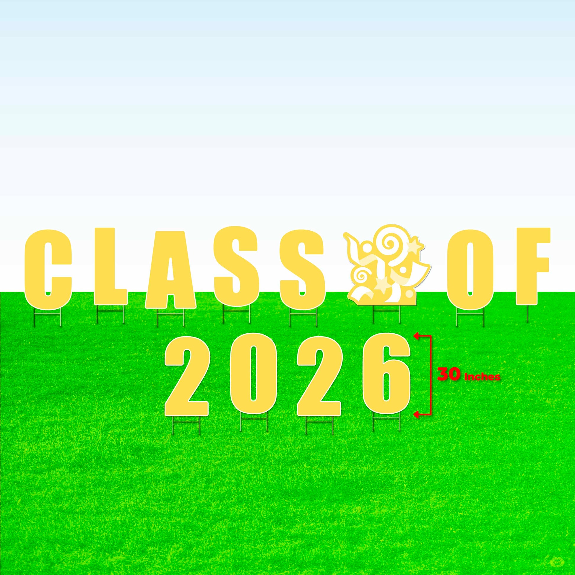 Class of 2026! Lawn Letter Package- 14 inch, 22 inch, or 30 inch High