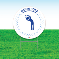 Moon Pose Mindfulness Yard Sign