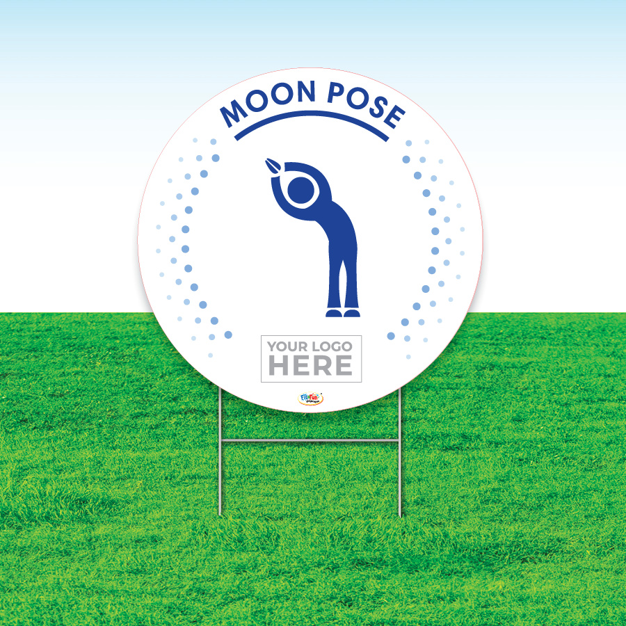 Moon Pose Mindfulness Yard Sign