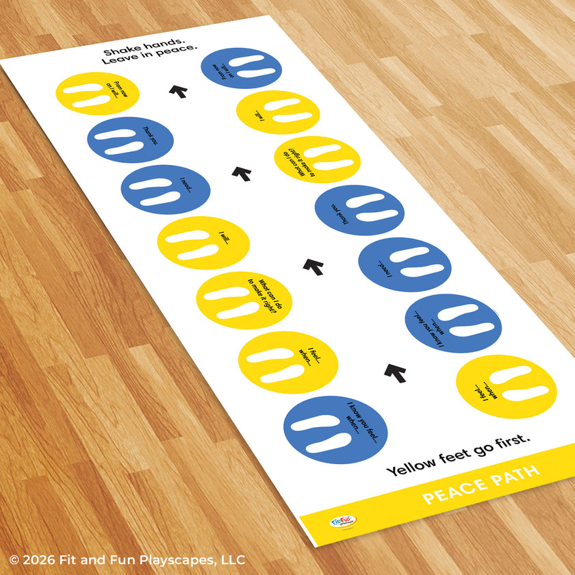 Peace Path by Soul Shoppe® Roll-Out Activities® | Portable Conflict Resolution Mat for Schools