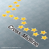 Star Alphabet Cross Midline SUPER STICKERS®