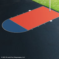 Basketball Court Key Reusable Playground Stencil