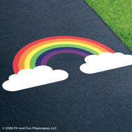 Over The Rainbow Playground Stencil