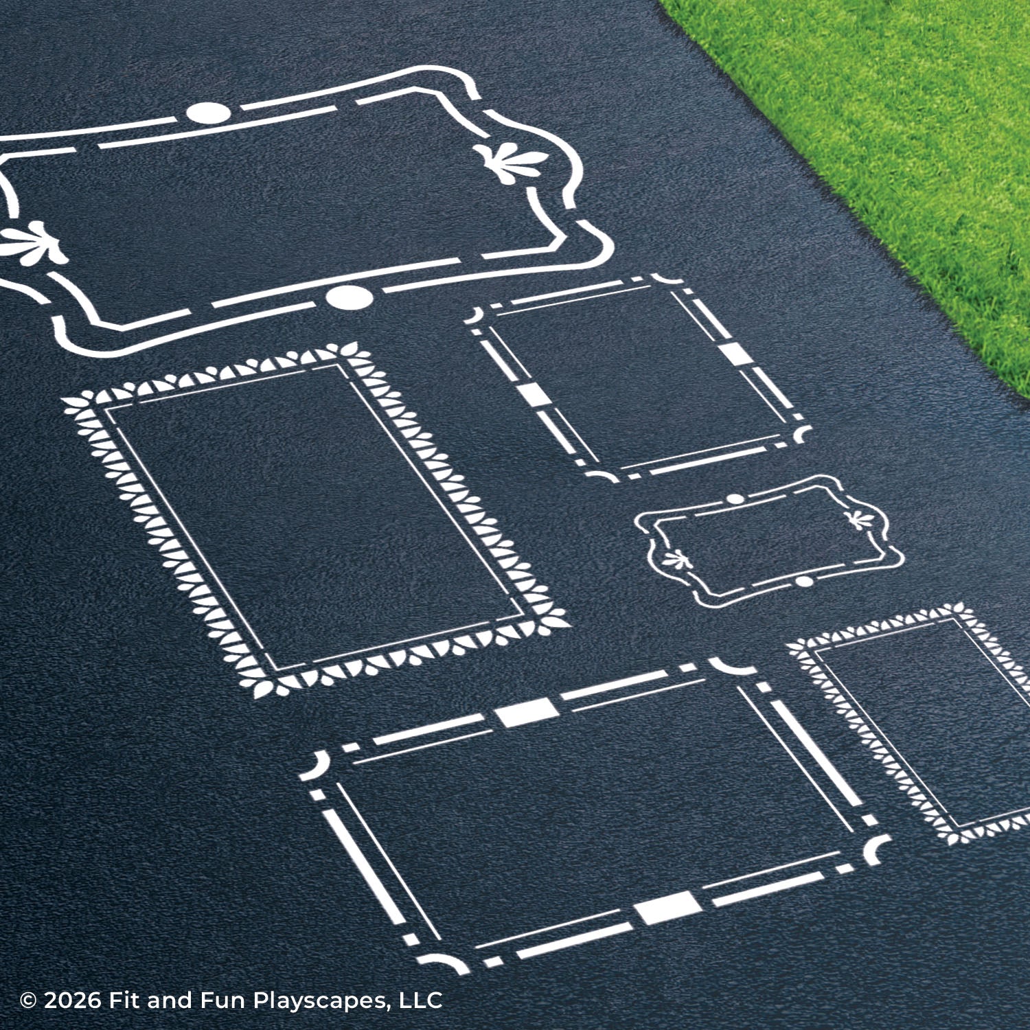 Picture Frames Playground Stencil