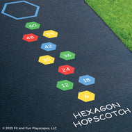 Hexagon Skip Count Geometry Hopscotch